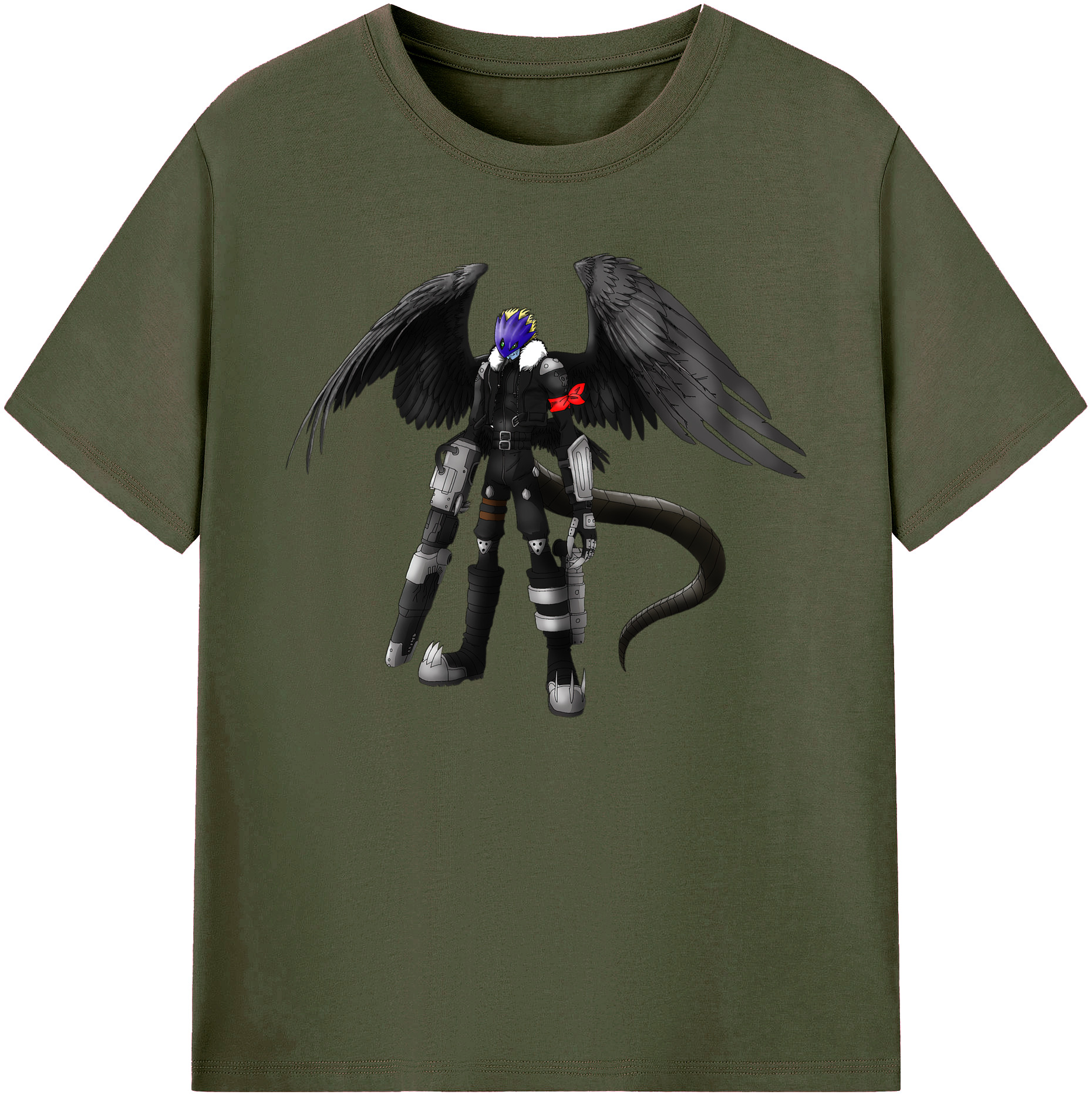 （画像用） Digimon デジタルモンスター/デジモン 綿100％ メンズ半袖Tシャツ｜肌触りやわらか＆通気性